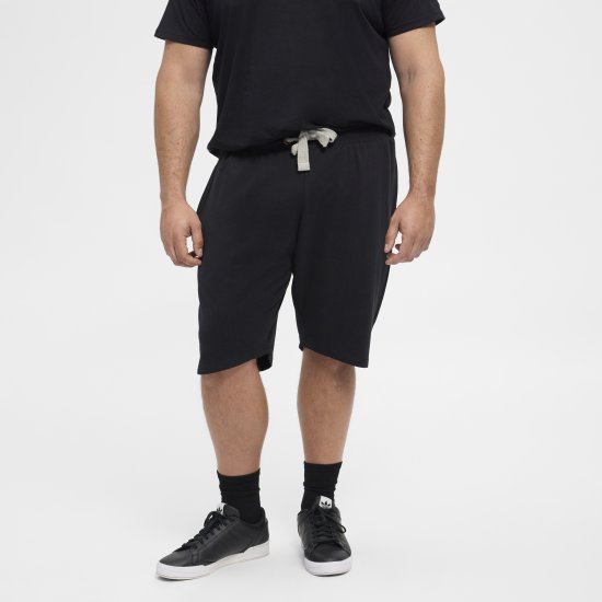 North Latitude Denim Sweatshorts Black - Pantaloni trening - Pantaloni Trening Bărbați Mărimi Mari
