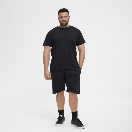North Latitude Denim Sweatshorts Black - Pantaloni trening - Pantaloni Trening Bărbați Mărimi Mari