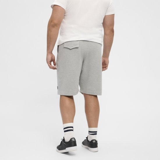 North Latitude Ottoman Sweatshorts Mid Grey - Pantaloni trening - Pantaloni Trening Bărbați Mărimi Mari