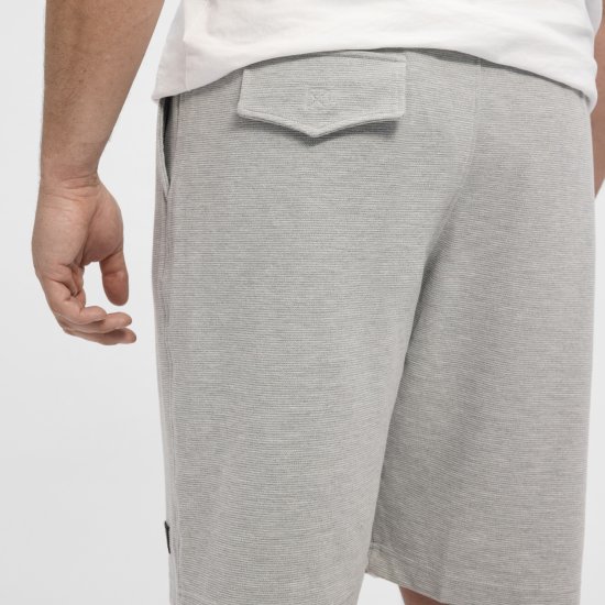 North Latitude Ottoman Sweatshorts Mid Grey - Pantaloni trening - Pantaloni Trening Bărbați Mărimi Mari