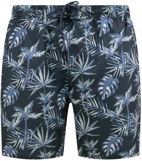 D555 Cleethorpes Hawaii Printed Swimshorts Navy - Costum baie - Sort Baie Bărbați Mărimi Mari