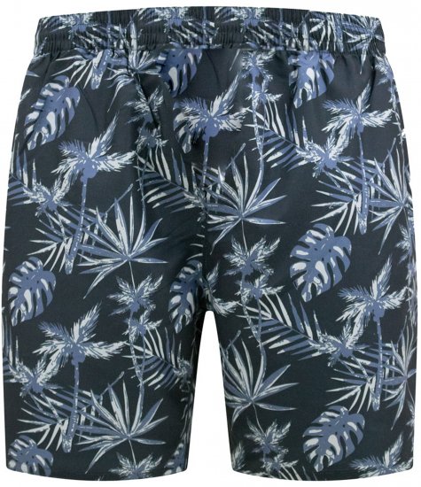D555 Cleethorpes Hawaii Printed Swimshorts Navy - Costum baie - Sort Baie Bărbați Mărimi Mari
