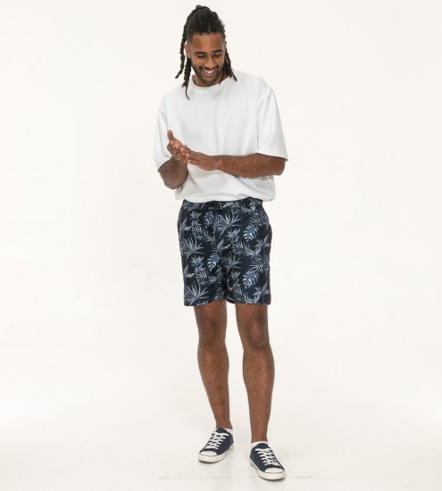 D555 Cleethorpes Hawaii Printed Swimshorts Navy - Costum baie - Sort Baie Bărbați Mărimi Mari