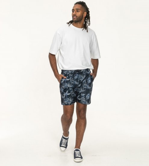 D555 Cleethorpes Hawaii Printed Swimshorts Navy - Costum baie - Sort Baie Bărbați Mărimi Mari