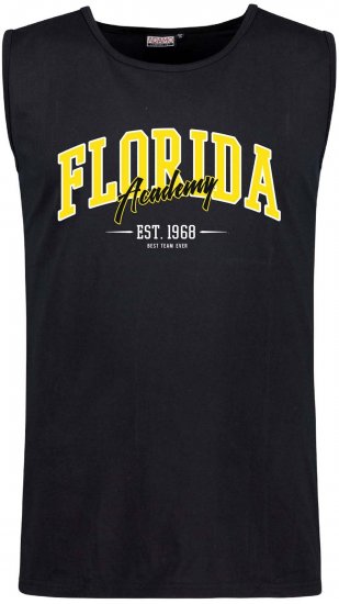 Adamo Motiv Florida Tank Top Black - Tricouri fără mâneci - Tricouri fără mâneci mărimi mari