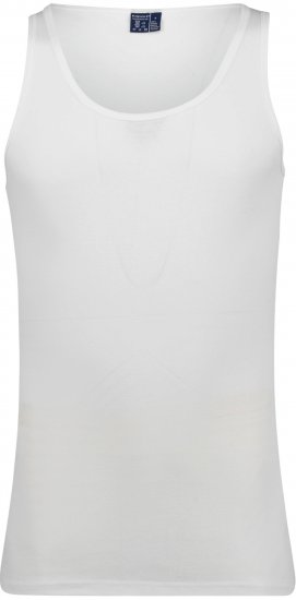 Adamo 320116 Fine Rib Undershirt White - Undershirts - 
