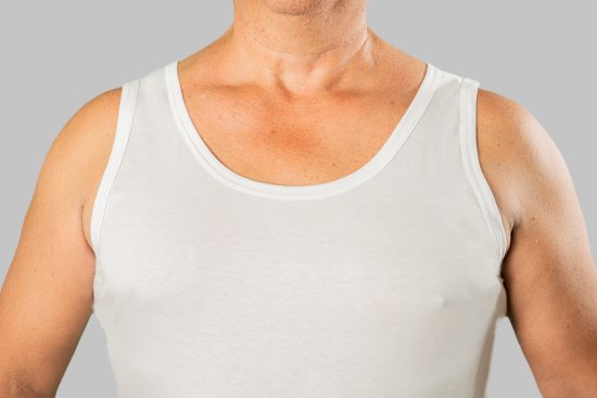 20 Nodi Crew Neck Tank Top in Combed Cotton Jersey White - Lenjerie intimă & costum baie - Lenjerie Intimă Bărbați Mărimi Mari