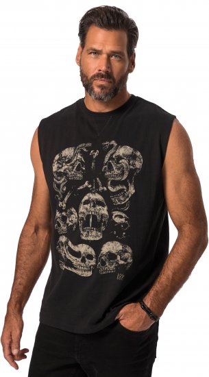 JP1880 Tanktop Skulls Black - Tricouri - Tricouri Bărbați Mărimi Mari