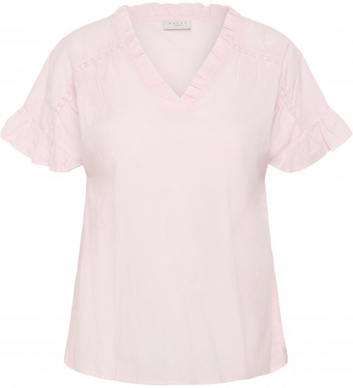 Kaffe Curve Valeria Top Ballerina Pink - Tricouri & topuri - 