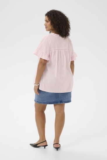 Kaffe Curve Valeria Top Ballerina Pink - Tricouri & topuri - 