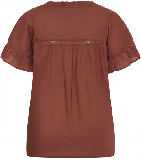 Kaffe Curve Valeria Top Henna Brown - Tricouri & topuri - 