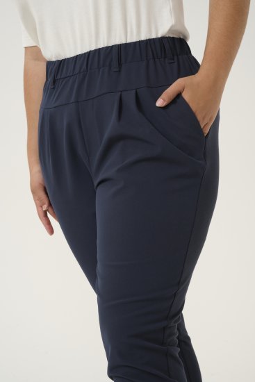 Kaffe Curve Jia Pantaloni Bleumarin miezul nopții - Blugi & Pantaloni pentru Femei Mărimi Mari – Plus Size - 