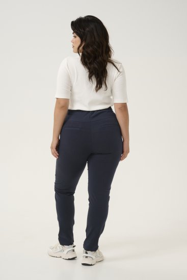 Kaffe Curve Jia Pantaloni Bleumarin miezul nopții - Blugi & Pantaloni pentru Femei Mărimi Mari – Plus Size - 