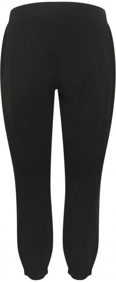 Kaffe Curve Nana Pantaloni Negru intens - Blugi & Pantaloni pentru Femei Mărimi Mari – Plus Size - 