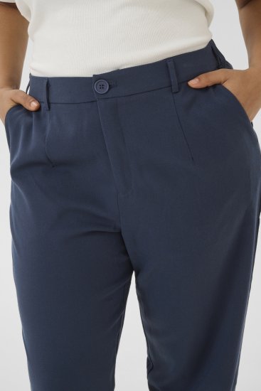 Kaffe Curve Merla Pantaloni Bleumarin miezul nopții - Blugi & Pantaloni pentru Femei Mărimi Mari – Plus Size - 