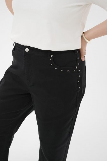 Kaffe Curve Brenn Barrel Twill Jeans Washed Black - Blugi - 