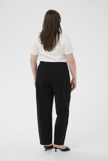 Kaffe Curve Brenn Barrel Twill Jeans Washed Black - Blugi - 