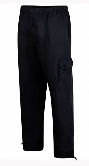 Espionage TR048 Cargo Trousers Black - Pantaloni cargo - Pantaloni Cargo Bărbați Mărimi Mari