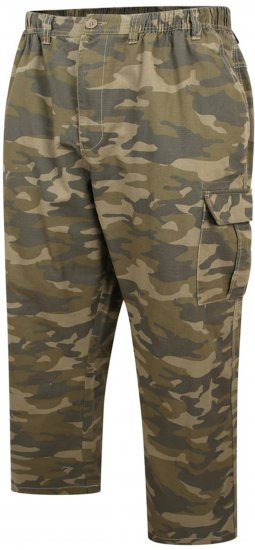 Espionage TR054 Camoflage Trousers Green - Pantaloni cargo - Pantaloni Cargo Bărbați Mărimi Mari