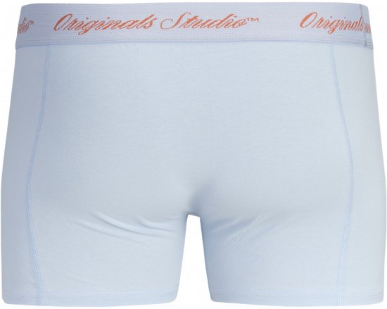 Jack & Jones Norrebro Solid Trunks 3-Pack Blue - Boxeri - Boxeri Bărbați Mărimi Mari