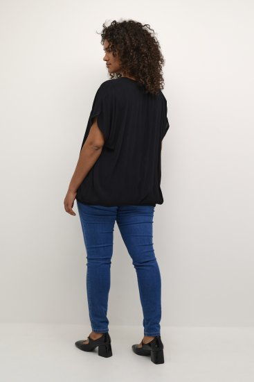 Kaffe Curve Ami Stanley Mânecă scurtă Negru intens - Tricouri - 