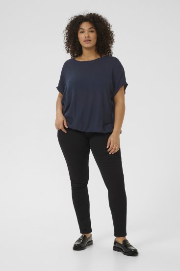 Kaffe Curve Ami Stanley Mânecă scurtă Bleumarin miezul nopții - Tricouri - 