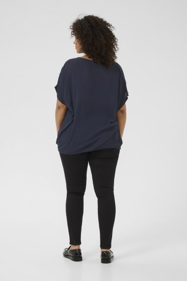 Kaffe Curve Ami Stanley Mânecă scurtă Bleumarin miezul nopții - Tricouri - 