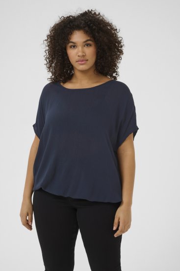 Kaffe Curve Ami Stanley Mânecă scurtă Bleumarin miezul nopții - Tricouri - 