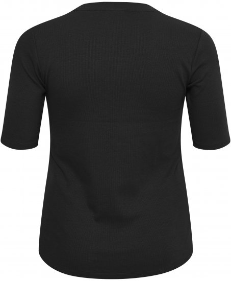 Kaffe Curve Carina Tricou Negru intens - Tricouri - 