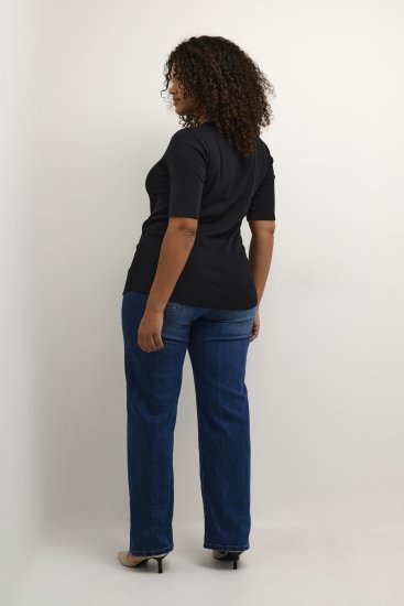 Kaffe Curve Carina Tricou Negru intens - Tricouri - 