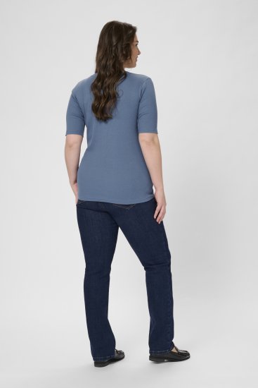 Kaffe Curve Carina T-Shirt Blue - Tricouri - 