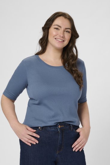 Kaffe Curve Carina T-Shirt Blue - Tricouri - 
