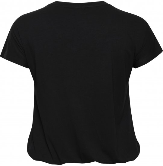 Kaffe Curve Jena V-Neck Tricou Negru intens - Tricouri - 