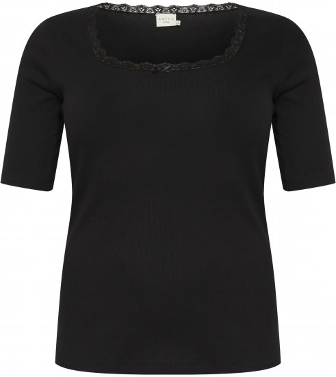 Kaffe Curve Britt Tricou Negru intens - Tricouri - 
