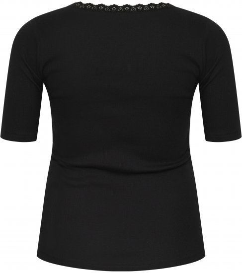 Kaffe Curve Britt Tricou Negru intens - Tricouri - 