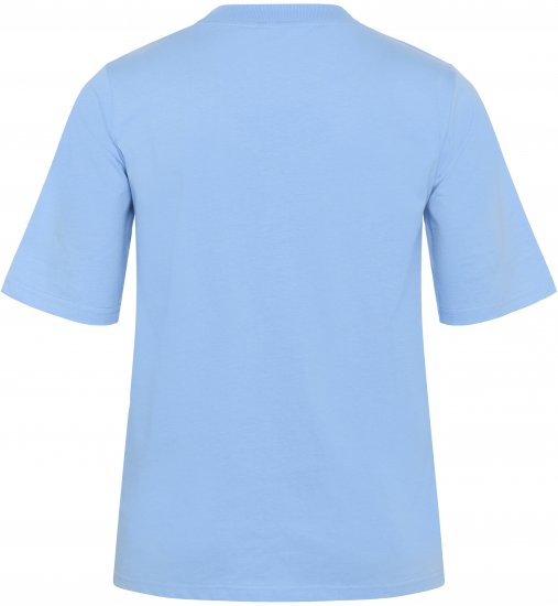 Kaffe Curve Frey T-Shirt Vista Blue - Tricouri - 