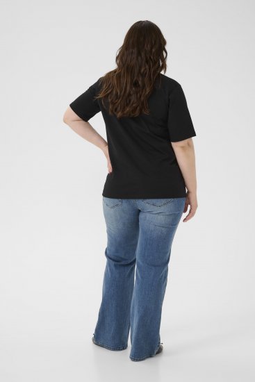 Kaffe Curve Ariana T-Shirt Black - Tricouri - 