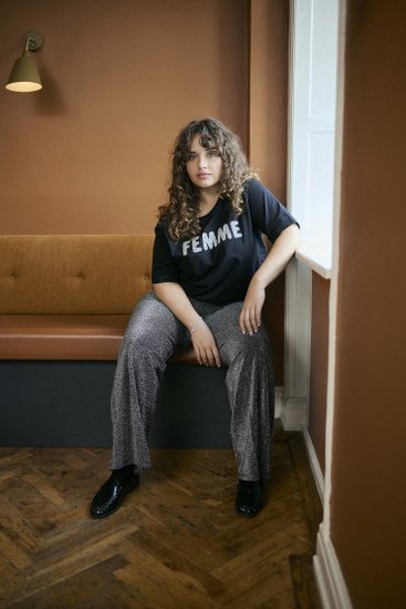 Kaffe Curve Ariana T-Shirt Black - Tricouri - 