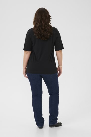 Kaffe Curve Phoelina T-Shirt Black - Tricouri - 