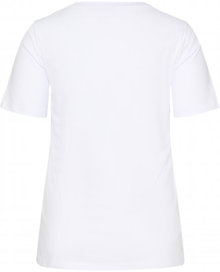 Kaffe Curve June Tricou Alb - Tricouri imprimate pentru femei - 