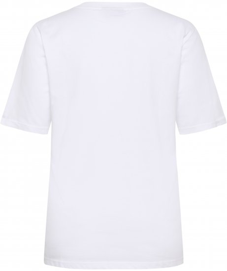 Kaffe Curve Chari T-Shirt Optical White - Tricouri - 