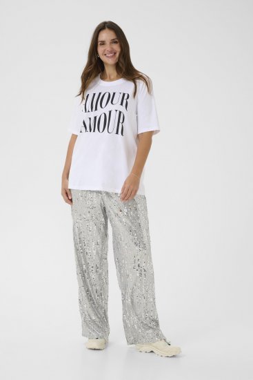 Kaffe Curve Chari T-Shirt Optical White - Tricouri - 
