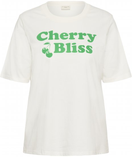 Kaffe Curve Chari T-Shirt Chalk - Tricouri - 