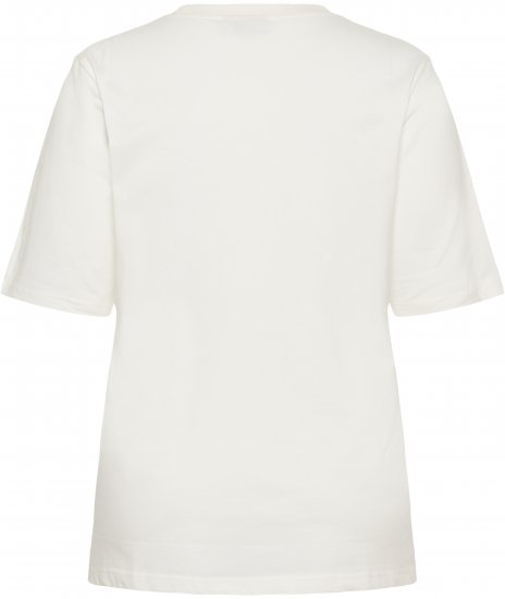 Kaffe Curve Chari T-Shirt Chalk - Tricouri - 