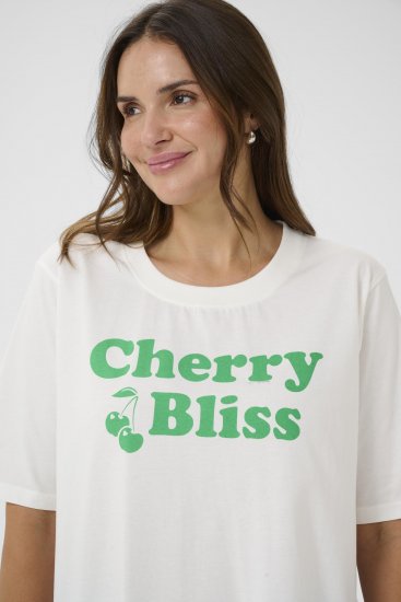 Kaffe Curve Chari T-Shirt Chalk - Tricouri - 