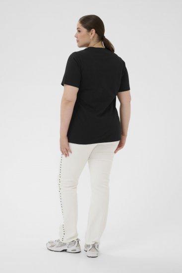 Kaffe Curve Lucie T-Shirt Black - Tricouri - 