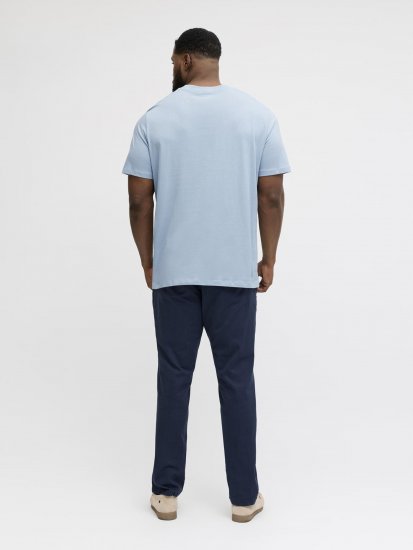 Jack & Jones Brandon T-Shirt Celestial Blue - Tricouri - Tricouri Bărbați Mărimi Mari