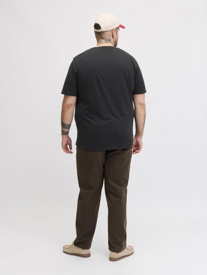 Jack & Jones Archive Tricou Negru - Tricouri - Tricouri Bărbați Mărimi Mari