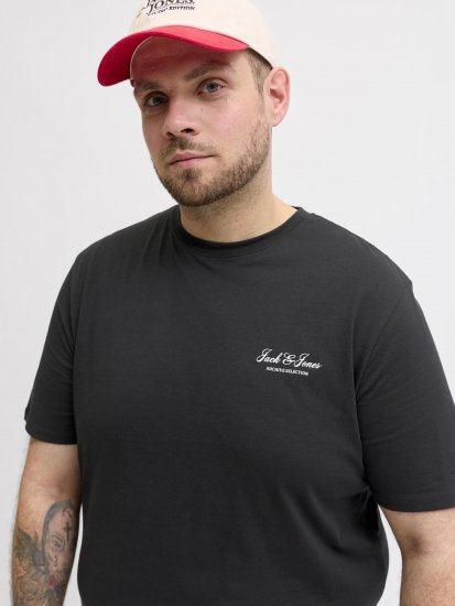 Jack & Jones Archive Tricou Negru - Tricouri - Tricouri Bărbați Mărimi Mari