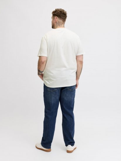 Jack & Jones Edenver T-Shirt White - Tricouri - Tricouri Bărbați Mărimi Mari